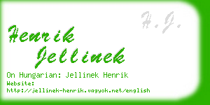 henrik jellinek business card